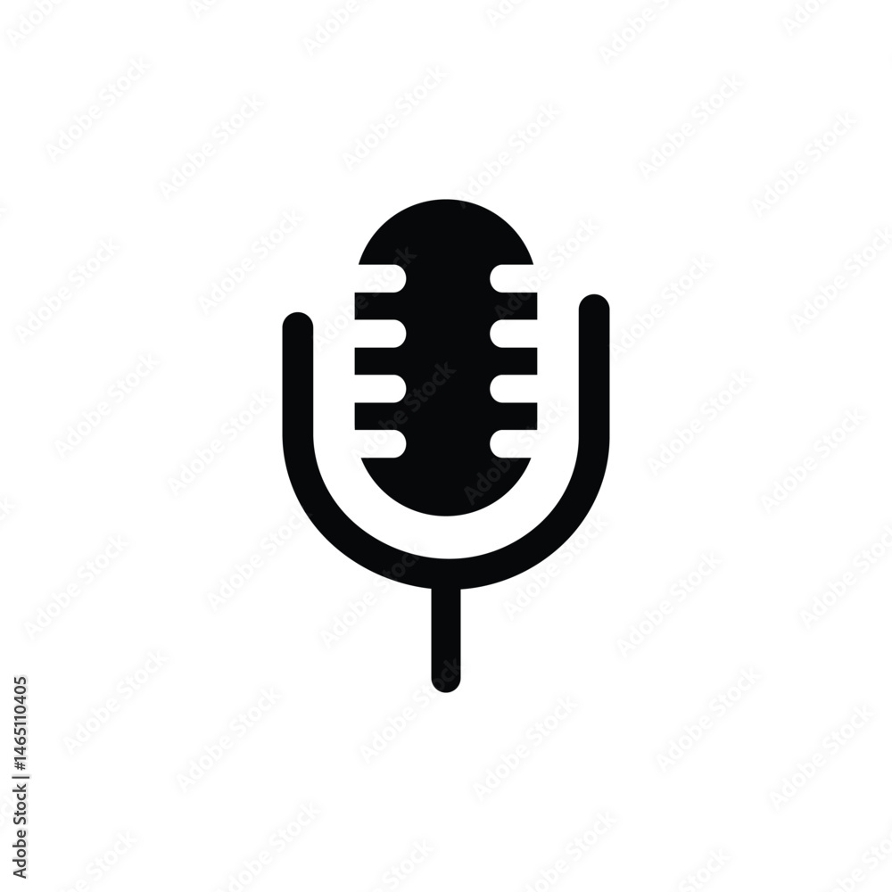 Microphone logo icon Microphone logo icon