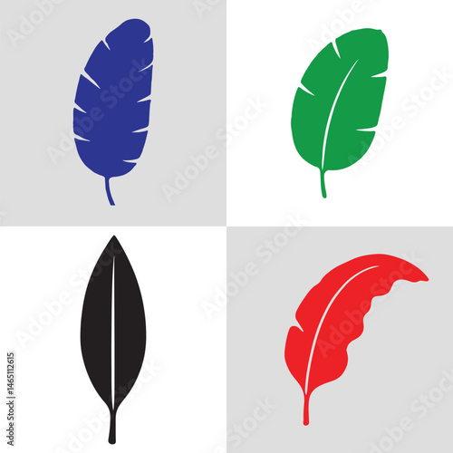 Colorful set of feather illustrations in vector style, featuring various bird plumes and quills with a light, artistic design for writing and calligraphy