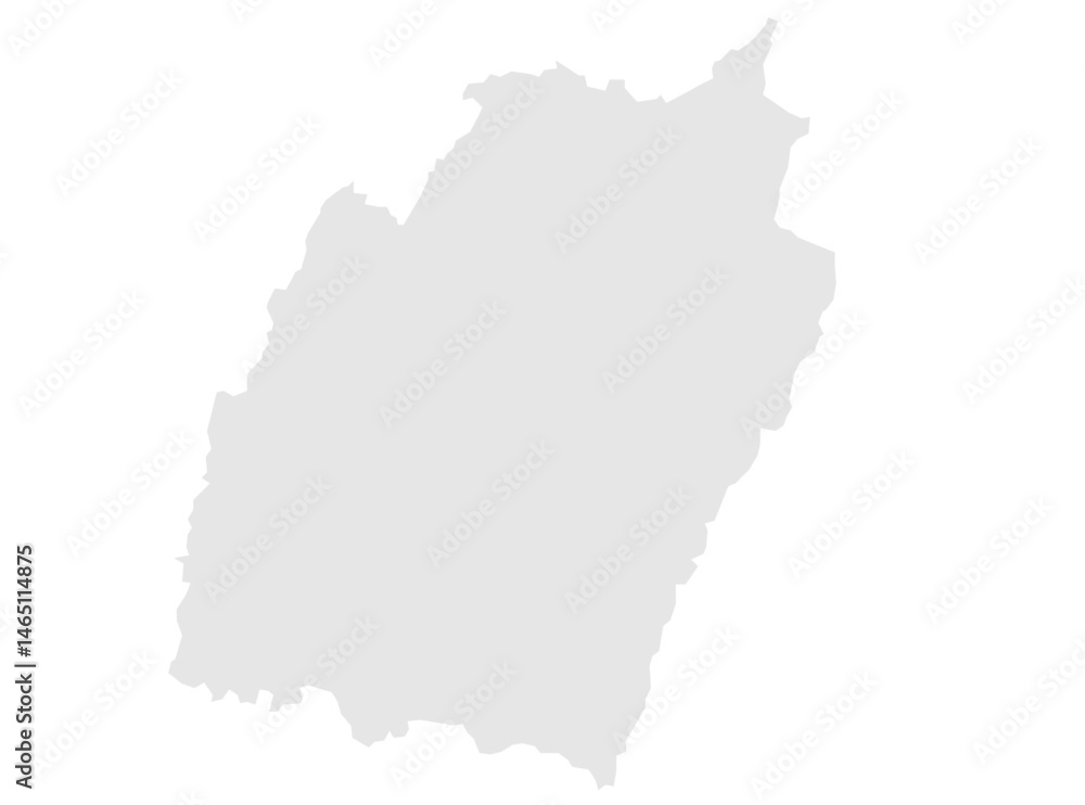 Obraz premium Gray Map of Manipur , India