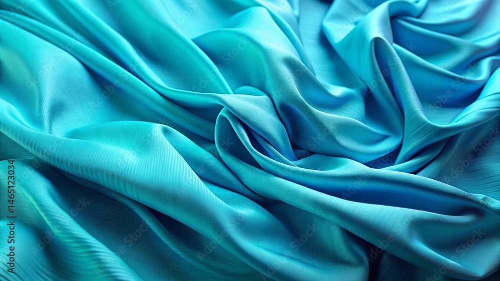 Obraz premium blue satin fabric