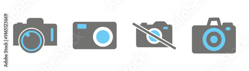 Photo and video camera icon vector. Photography symbol. Photographing sign. Vector illustration eps 10