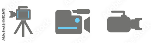 Photo and video camera icon vector. Photography symbol. Photographing sign. Vector illustration eps 10