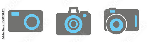 Photo and video camera icon vector. Camera icon set. Vector illustration eps 10
