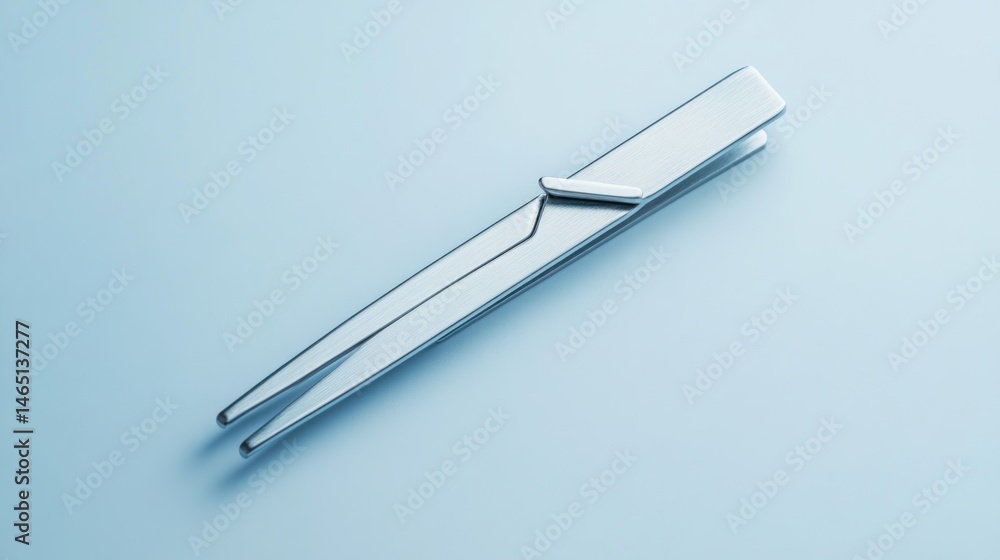 Modern, metallic clothespin Modern, metallic clothespin