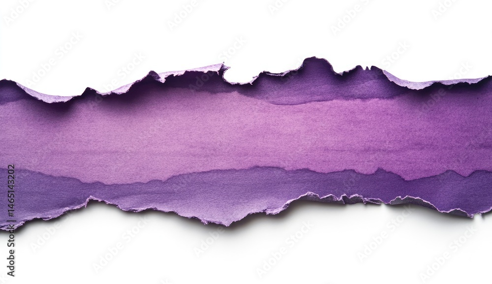Torn paper strip with purple gradient Torn paper strip with purple gradient