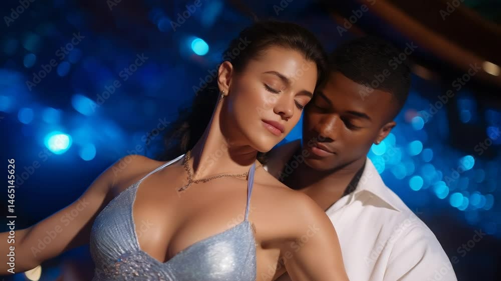 Dynamic Latin salsa dance performance in a lively club setting. Dynamic Latin salsa dance performance in a lively club setting.