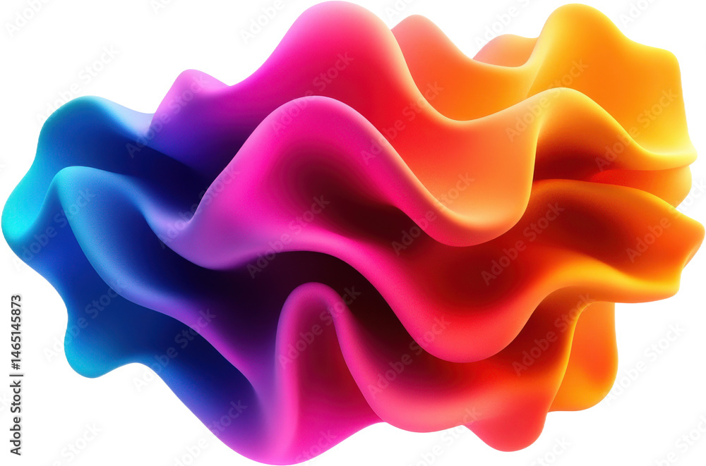 Obraz premium Abstract Colorful Fluid Forms