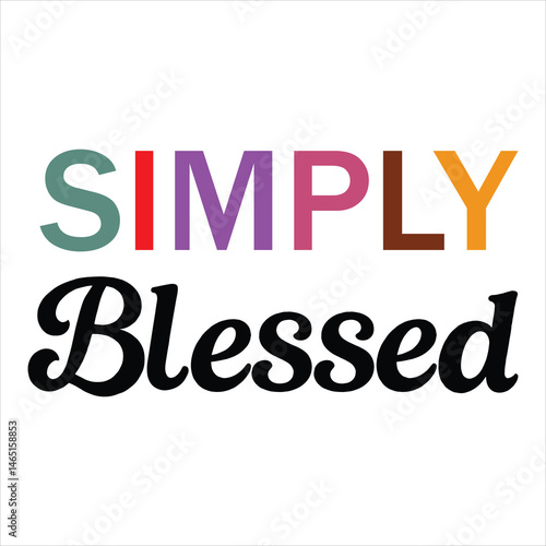 Simply blessed svg