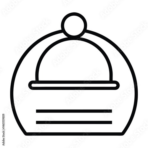 restaurant cloche icon
