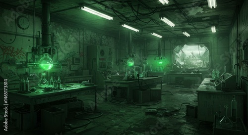 Abandoned, eerie lab