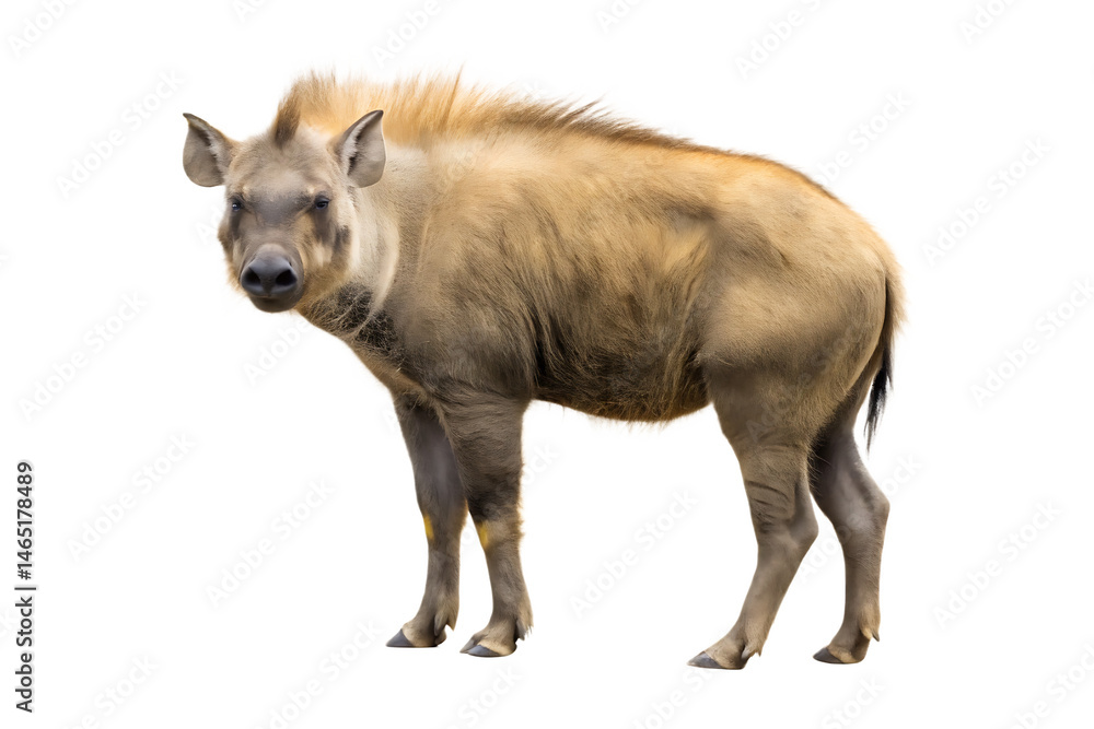 Fototapeta premium A hyena isolated on white background PNG