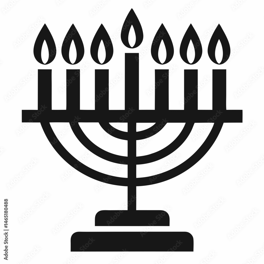 menorah vector illustration menorah vector illustration