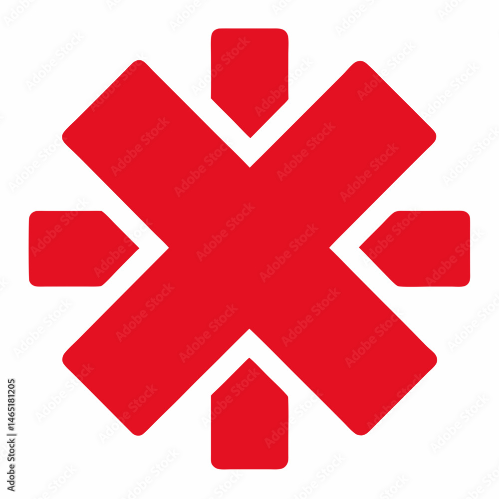 Fototapeta premium red cross symbol