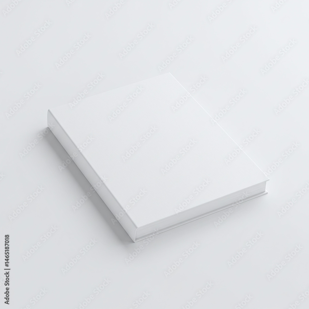 White Blank Book Cover Mockup White Blank Book Cover Mockup