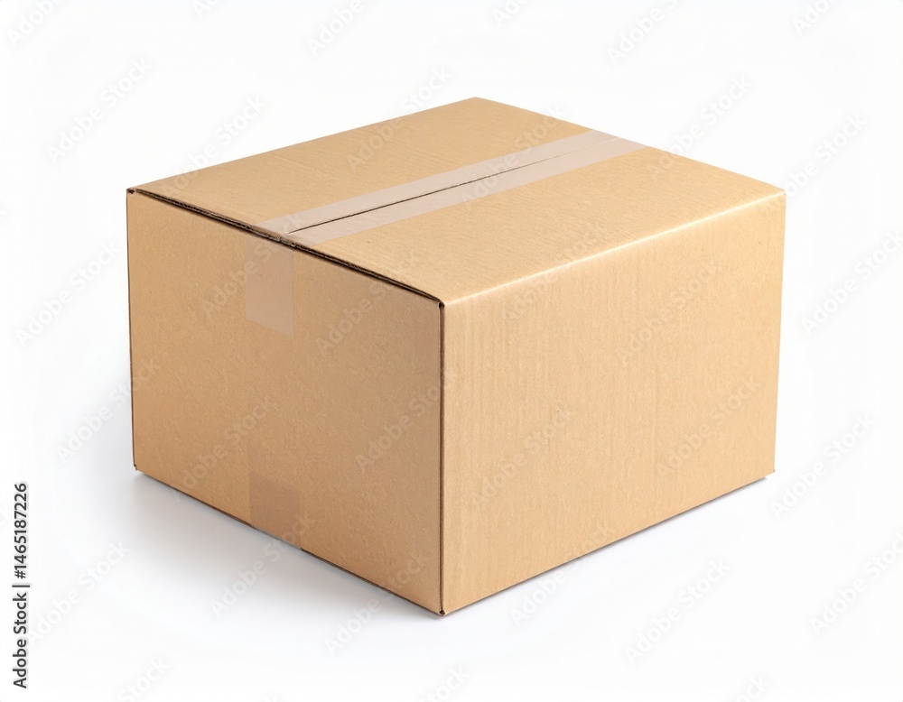 Delivery box over white background Delivery box over white background