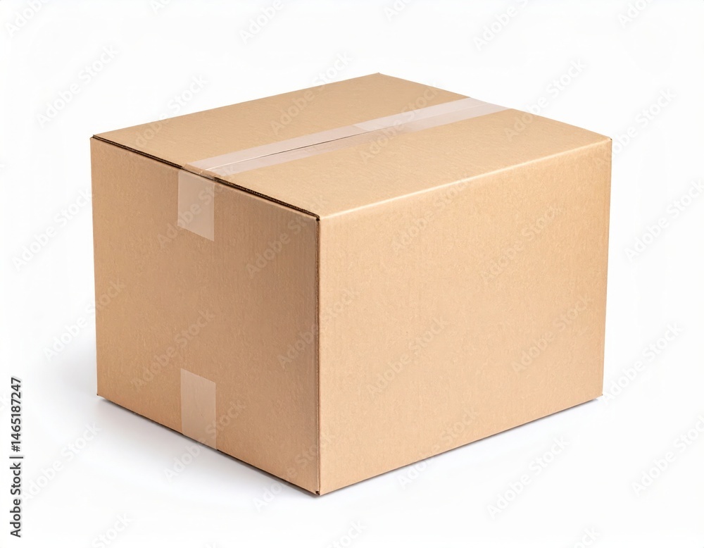 Delivery box over white background Delivery box over white background