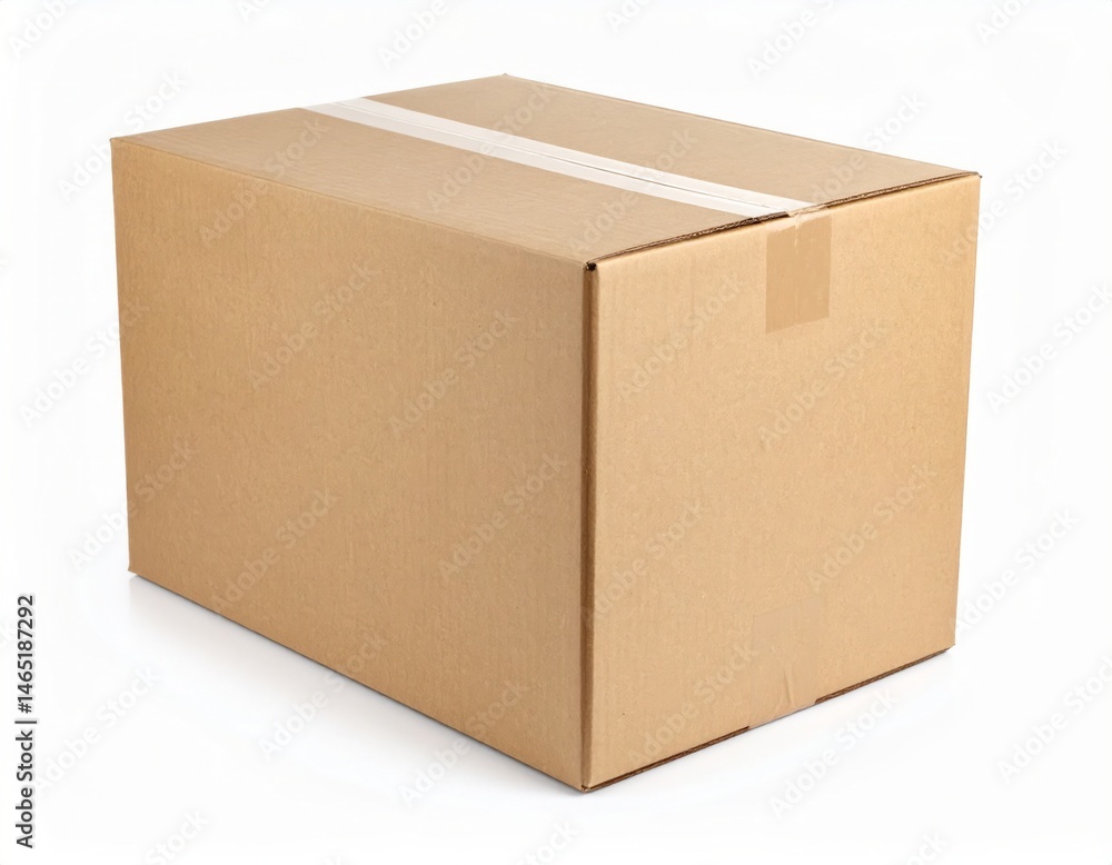 Delivery box over white background Delivery box over white background