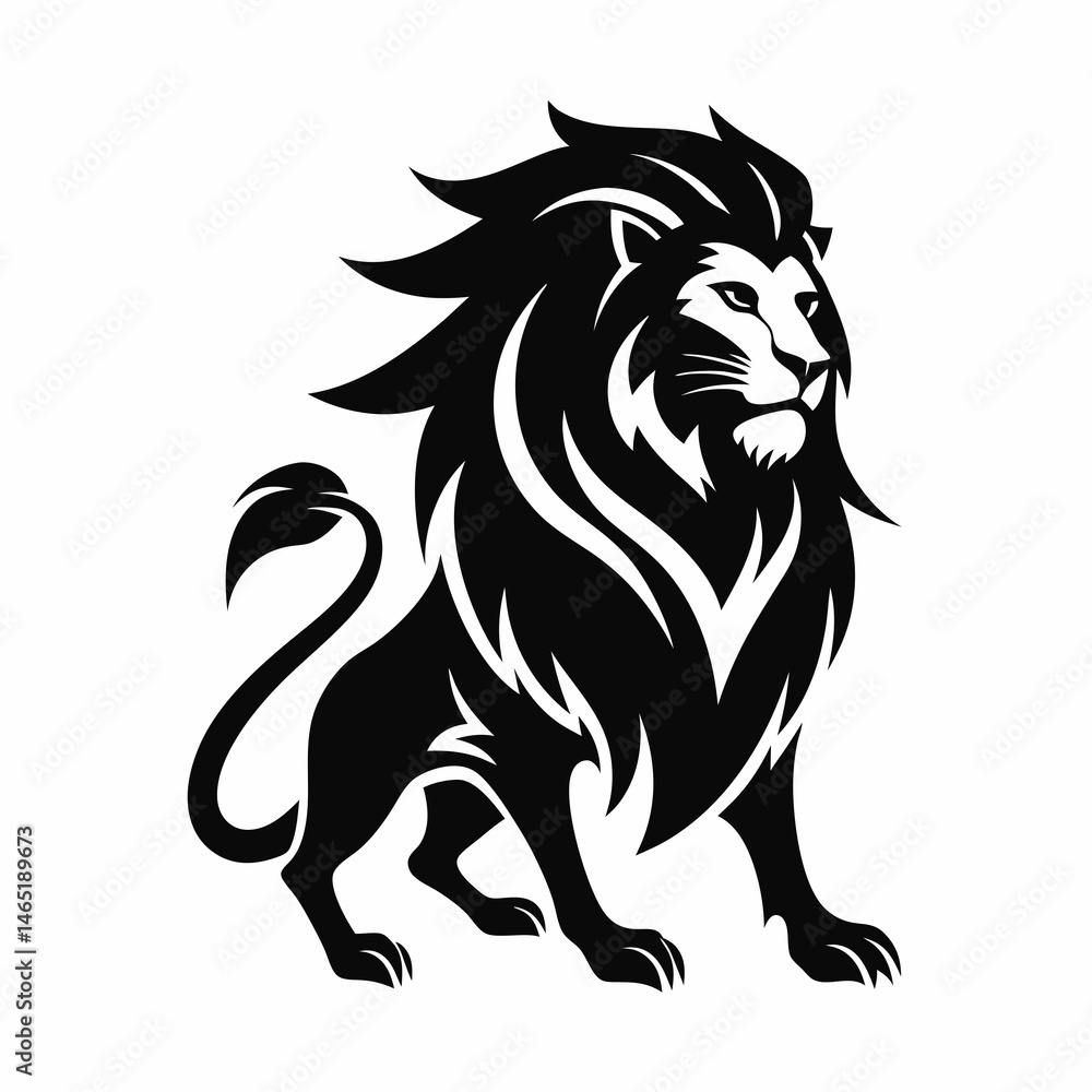 Obraz premium lion head vector 