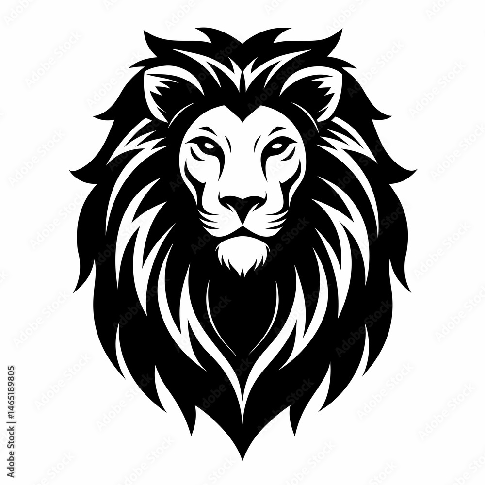 Obraz premium lion head vector 