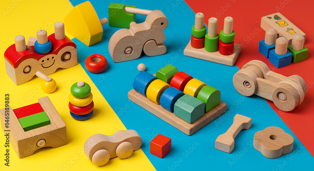 Obraz premium easter bunny and easter eggs