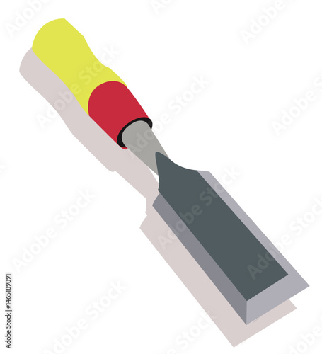 Chisel, carpentry hand tools for woodworking and wood carving. 