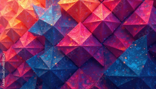 Abstract geometric shapes forming a repeating design , shapes, design element