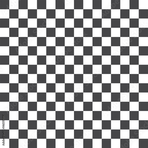 Black And White Squares Seamless Pattern Vector Design.
