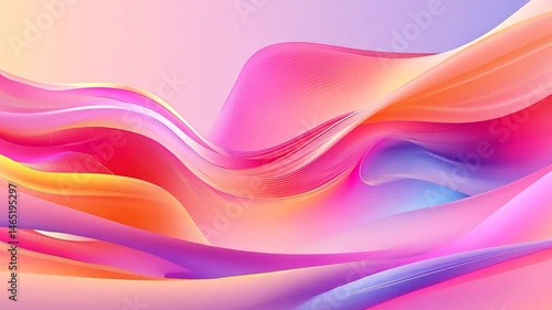 Wallpaper Mural Abstract flowing shapes in pastel colors. Torontodigital.ca