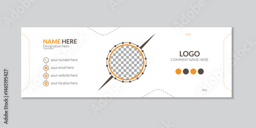 Email Signature Mockup Template.