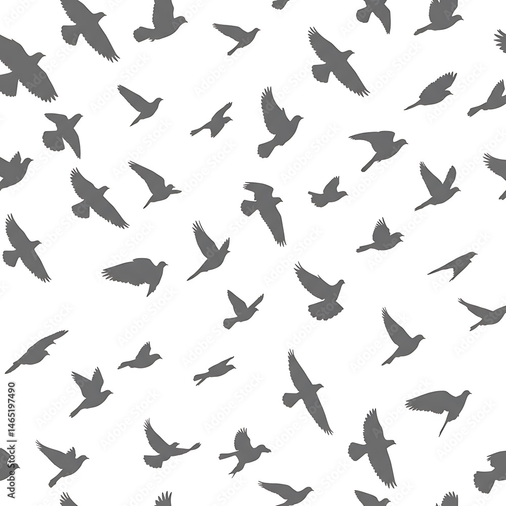 Fototapeta premium Flight of Shadows AI Generated