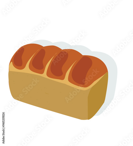classic bread. White wheat flour baking. Bread spread. loaf of br