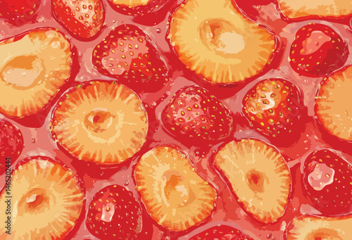 strawberry pattern
