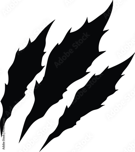Animal Claw scratches mark silhouette vector, tiger scratches signs, cat scratches signs, dog scratches signs, bear scratches signs, lion scratches signs