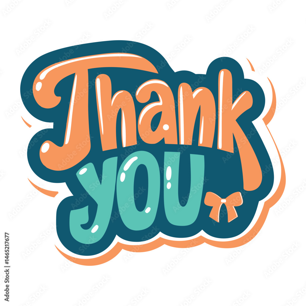 Isolated Sticker template with Thank You Isolated Sticker template with Thank You