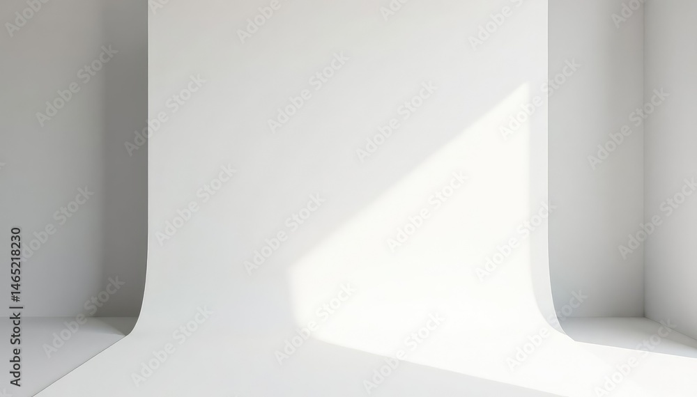 Fototapeta premium Clean, pristine white backdrop ideal for product photography , wallpaper, unadorned, product photography