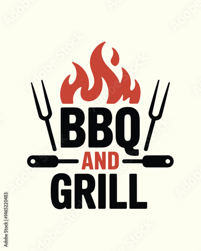 BBQ T-Shirt Design Vector, Vector typography t-shirt design template.