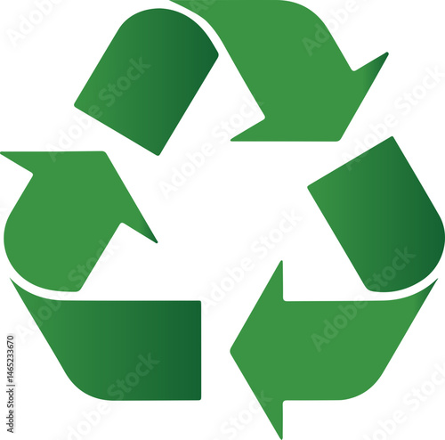 green recycle symbol vector illustration