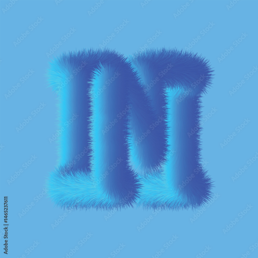 Fototapeta premium N Letter vector