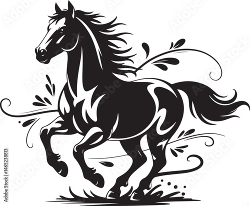 Wild Galloping Horse Silhouette

Majestic Standing Horse Vector Design

Horse Rider in Action Silhouette

Elegant Horse Head Line Art

Running Stallion in the Wind Silhouette