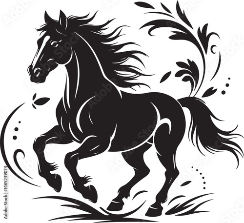Wild Galloping Horse Silhouette

Majestic Standing Horse Vector Design

Horse Rider in Action Silhouette

Elegant Horse Head Line Art

Running Stallion in the Wind Silhouette