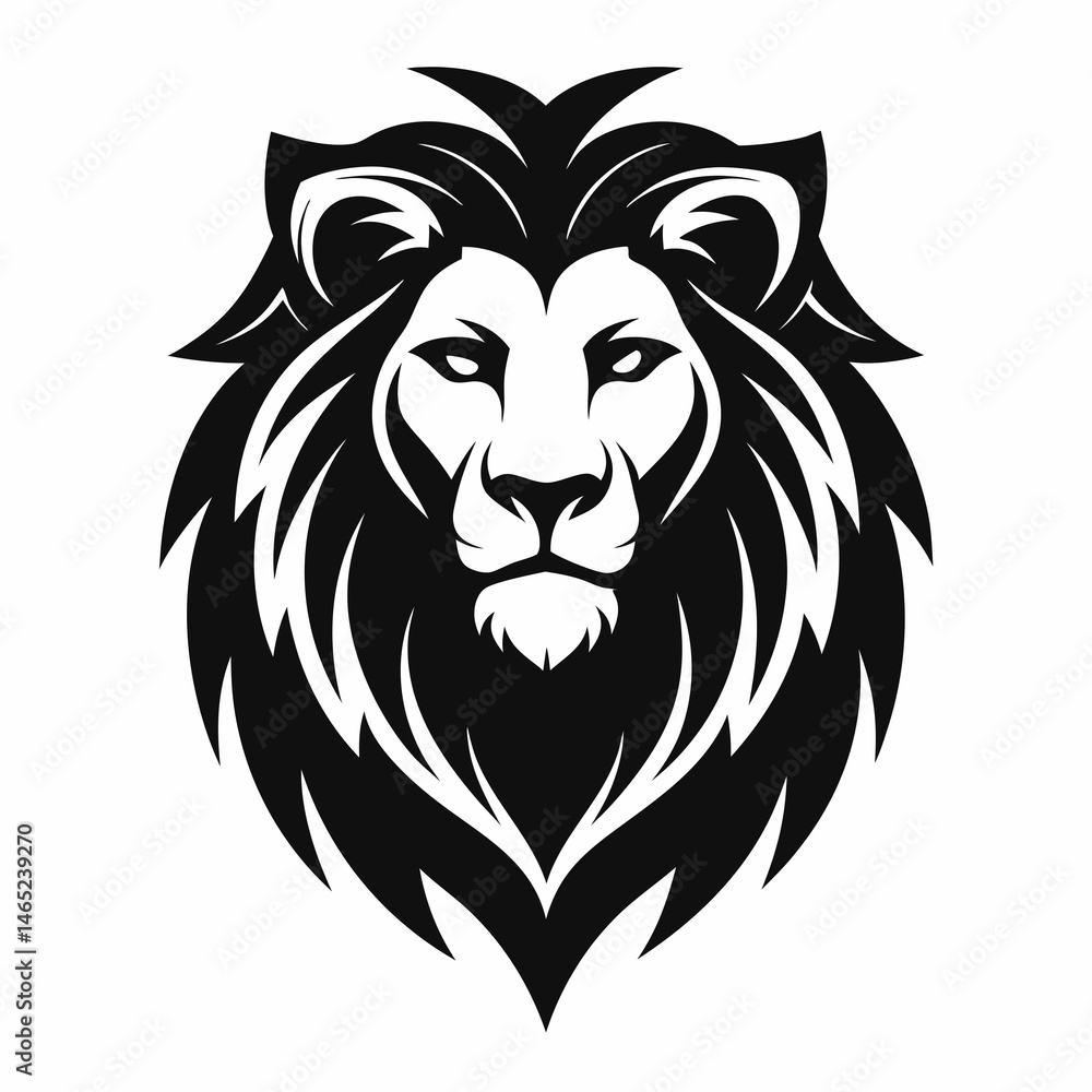 Obraz premium lion head vector 