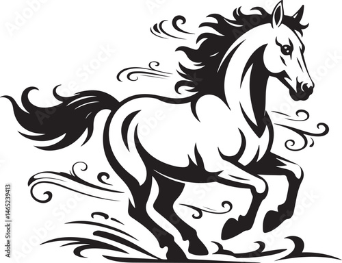 Wild Galloping Horse Silhouette

Majestic Standing Horse Vector Design

Horse Rider in Action Silhouette

Elegant Horse Head Line Art

Running Stallion in the Wind Silhouette