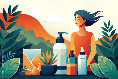 Summer Skincare. Natural Beauty Products for Wellness