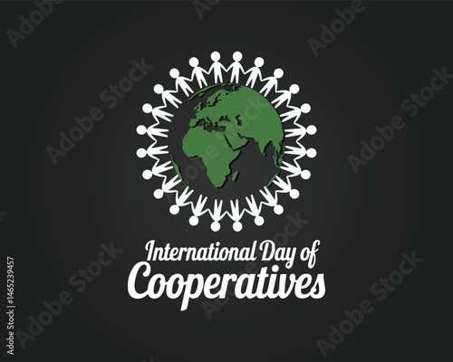International Day of Cooperatives Celebration Vector Template Design Illustration
