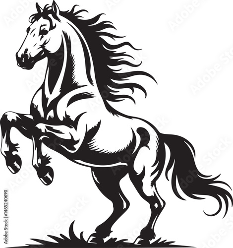 Wild Galloping Horse Silhouette

Majestic Standing Horse Vector Design

Horse Rider in Action Silhouette

Elegant Horse Head Line Art

Running Stallion in the Wind Silhouette