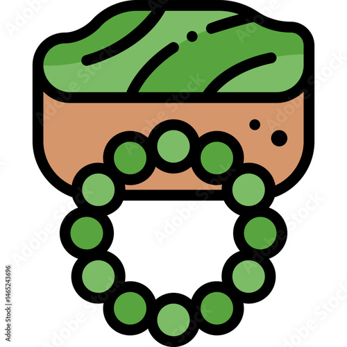 jade filled outline icon