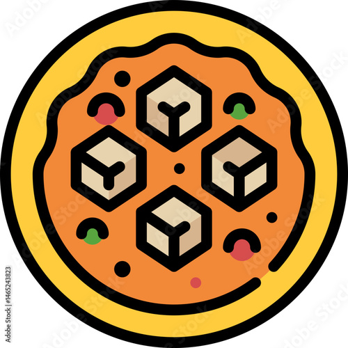 mapo tofu filled outline icon