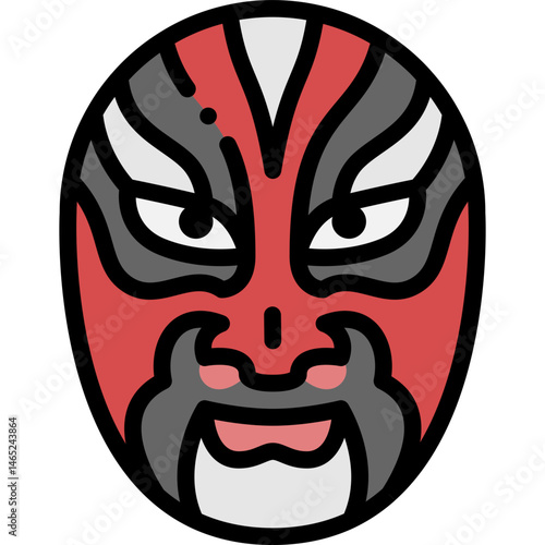mask filled outline icon