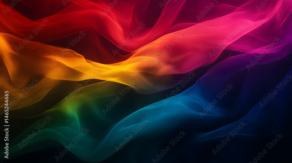 Obraz premium abstract rainbow background, multicolored, pride month, LGBT community
