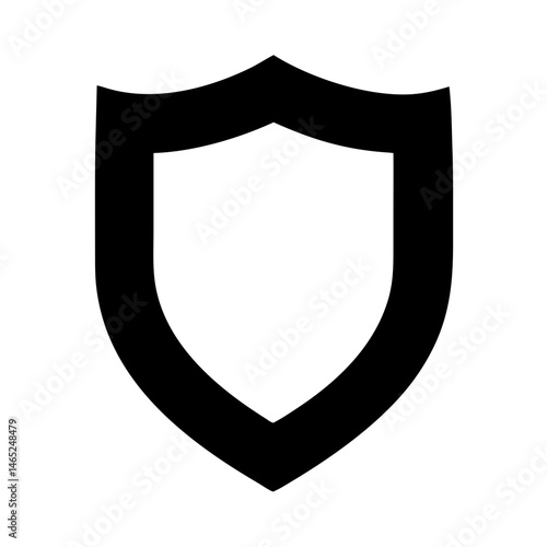 Shield security protection safety guard defense secure badge icon symbol vector graphic illustration
